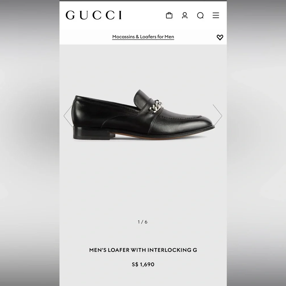 Gucci black loafers